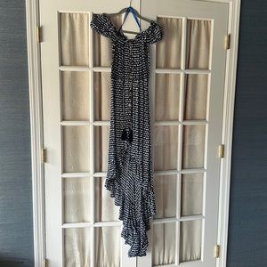 Tiare Hawaii boho maxi dress. One size. Blue and white print